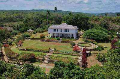 Colonial-era Prospect Great House with tropical gardens near Ocho Rios