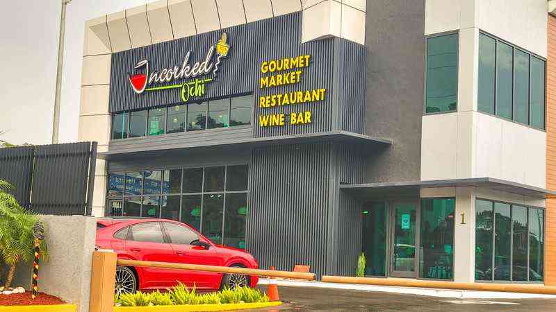 Uncorked Restaurant Ocho Rios Jamaica - exterior sign