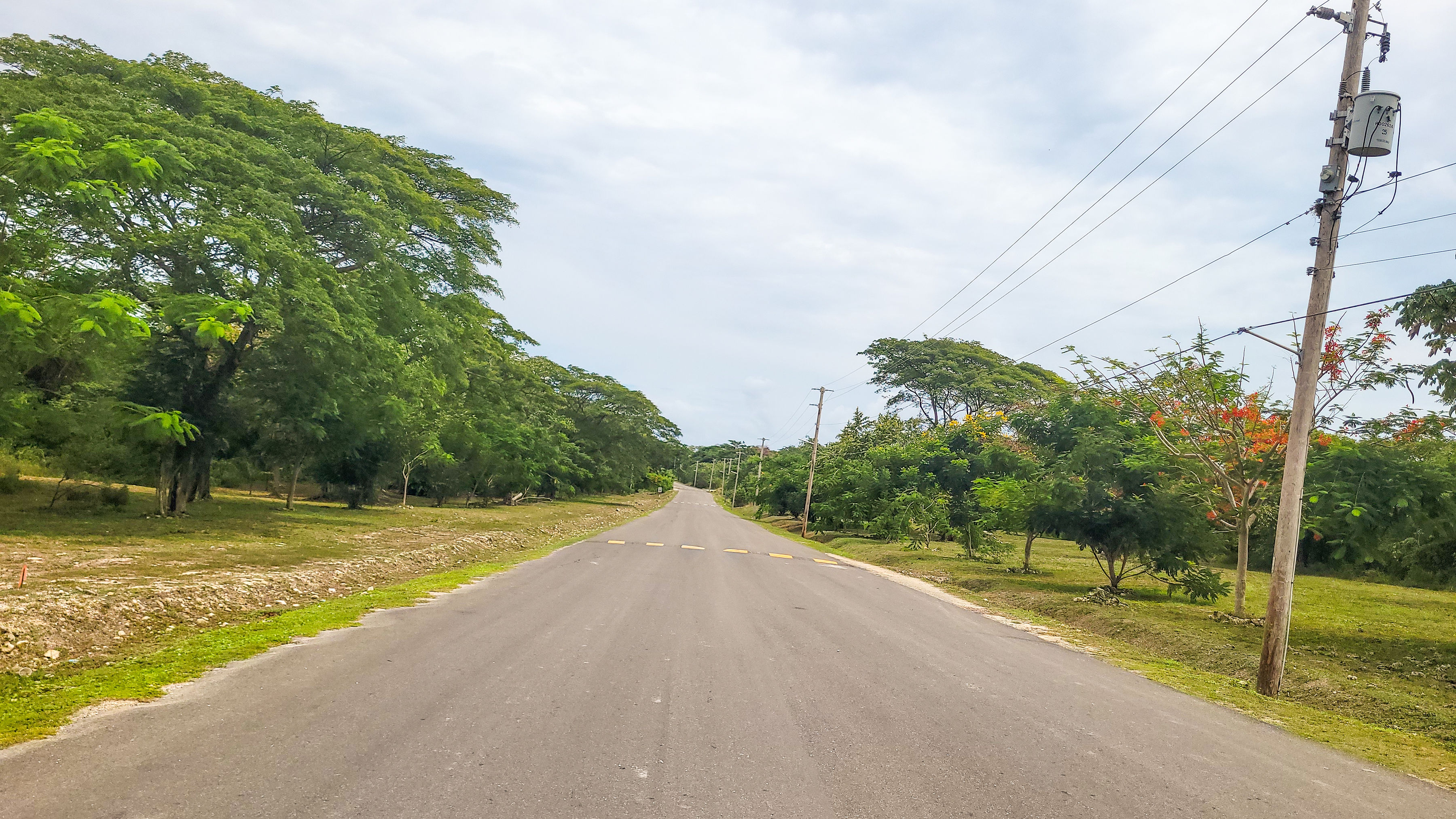 Main road approach to Fairway Estate