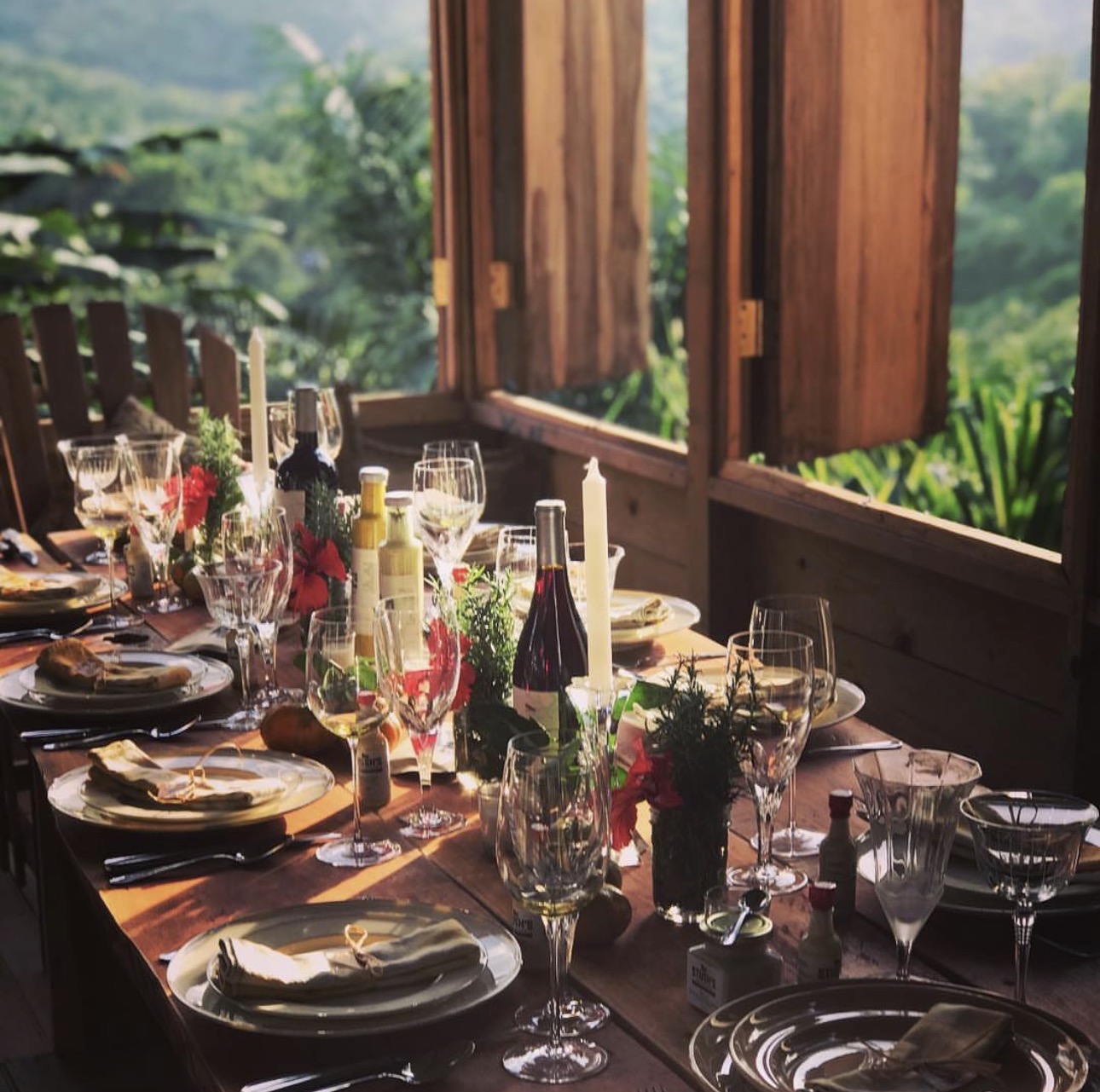 Stush in the Bush farm-to-table dining with mountain views in Jamaica